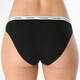 Calvin KleinCK underwear for women's cotton breathable sexy bikini briefs Three-pack MPI black and white gray S