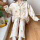 空气棉月子服秋冬季产后喂奶衣孕妇保暖产妇哺乳可外穿家居服套装 AB6227 XXL码（建议150-170斤）