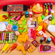 Benyan [27-piece set] Children's house play toys simulated barbecue BBQ toy hot pot grilled meat skewers set Barbecue skewers [27] set [with oven]