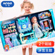 Xinge Dress-up Puppe Set Big Gift Box 3D Real Eye Burst Wagen Flash Starry Sky Stick Prinzessin Doll Spielhaus Mädchen Kinder Spielzeugzubehör Accessoires Simuliertes Puppengeburtstagsgeschenk