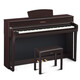 Yamaha Electric Piano CLP725 Heavy Hammer 88 Key Adult Children CLP835 Hogar de alta gama CLP825 Electronic Piano CLP735R Brown Standard + Conjunto completo de accesorios