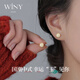 The only (Winy) Hetian jade silver earrings are a birthday gift for best friends, wives and mothers. Girls show their temperament, niche and high-end earrings.