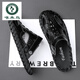 
Woodpecker 2024 summer genuine leather men's bag-toe soft-soled sandals wearing outdoor driving beach business high-end casual sandals M9855 black 38
