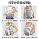 Qinhu baby strap waist stool baby multifunction front and rear strap buckle for children spring and summer universal children's strap printed gray