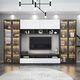 Youershi 2025 Neues TV -Schrank TV -Hintergrund Wall Neue Kombination Set von Hochschrank Wohnzimmer Leicht Luxusweinschrank Bücherregal mit Glas A02 Länge 2575*32/40*200