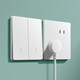 Internationaler Elektrikerinschalter Sockel-Panel Haushaltswand 86 Typ versteckt One Open 5 Fünf-Loch