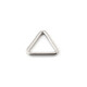 Feine stabile Hardware-Dreieckschnalle nahtloser Ringanschlussschnalle 304 Edelstahl-Stahl Ring Hängematte Dreieck Ringschnalle Handlieb Ring 13298 5*45