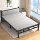 
HALODN Foldable Bed Household Foldable Simple Bed No Installation Office Lunch Bed Single Bed Rental Adult Iron Bed 1.2 meters [No Installation] White Rack Gray Soft Back Beijing Speed ​​Delivery Home