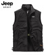 Jeep Spirit Summer Vest Men's Fishing Photography Gest Loose Sports Workhorse Clip pour hommes Veste 9898 KAKI 3XL
