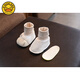 G.Duckkids kleine gelbe Entenbabyschuhe bleiben im Herbst und Winter und Velvet für Männer und Frauen 0-1-Jährige Schuhe und Socken, die die Fersen nicht verlieren und nicht rutschen. Beige Little Milk Dog (2024 Herbst- und Winterstil) Weiche Sohle, innere Länge 11 cm, für 0-6 Monate geeignet (Anti-Schlupf-Stoff unten) geeignet)