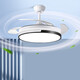 - Fan lights Smart bedroom ceiling fan lights lamps living room dining room modern simple ceiling lights fan lights 9904-B Galaxy white-96W Aurora-360 Shake