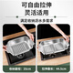 YUTAI 304 stainless steel drain basket kitchen sink drain rack retractable dish storage rack sink vegetable basket