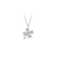 MZMZ Four-leaf Clover Necklace for Women Platinum PT950 Clavicle Chain Platinum Moissanite Diamond Birthday Anniversary Gift for Girlfriend National Warehouse Direct Delivery Lucky Four-leaf Clover Necklace-Platinum