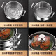 Mrs. Huachu 316 stainless steel steamer double-layer soup pot steamed buns and steamed buns thickened stew pot noodle pot open flame induction cooker universal antibacterial 316 steel 26cm steamer + soup pot 2 layers 26cm