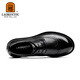 LAORENTOU leather shoes men's shoes business casual large leather shoes high-end brogue brand formal shoes LA11366 black 40