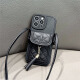 八脚兽流苏零钱卡包苹果15手机壳新款iphone14promax斜挎13防摔保护套12可背带挂绳高级个性小众外壳 菱格流苏零钱卡包+斜挎挂绳 iPhone 15 Promax