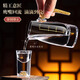 Green Apple Liang Liang Liquor Wine Divider Set Home Small Wine Measuring Glass Wine Glass Red Wine Decanter with Scale 6 Gold Foil Wine Divider x6/100ml
