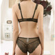 
VRSZEE light luxury brand underwear for women thin style gathering bra set small breasts and sexy lace underwear seductive bikini burgundy 80B