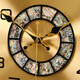 
Zhizhen new Chinese wall clock brass watch home decoration high-end living room home decoration clock wall quartz clock imitation copper model 62.19 double perpetual calendar-brand movement