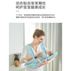 博比龙德国新生儿背带横抱娃神器前抱式小月龄宝宝0-3月婴儿抱抱托外出 婴儿网兜背带-纯灰色【透气款】