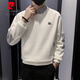 Pierre Cardin falso de dos piezas Sweinshirt Sweatshirt Men's Spring y Autumn Style Socking Socket Socket Men's 2025 NUEVO MAILLARD MAILLARD TOP 1392 Caki Regular M Sugerir 115Jin [Jin equivale a 0.5 kg]