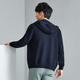 
EMZ Ordos [ultra-light wool] Men's cardigan jacket casual knitted long-sleeved short hooded cardigan Navy M 170/88A