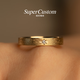 SUPERCUSTOMsupercustom super custom wedding ring confession series mercury wedding ring custom ring rice ear gold 18K yellow No. 11-12/single piece