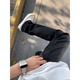 
Digada American fashion brand simple jeans men autumn loose casual versatile pants men straight slim men jeans DFFS-719 black XL