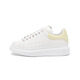 Alexander McQueen 24 Automne et hiver à lacets à manches larges pour femmes Sneakers décontractés à selle épaisse et chaussures blanches Couples 718139 WHGP5 3523 blanc clair jaune 34