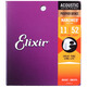 Elixir-Gitarrenstrings, Phosphorbronzebeschichtete, Folk-Gitarren-String-Set, Elixir-Saiten, amerikanischem Anti-Rust 16027 verbessertes Vakuum (geeignet für die Aufbewahrung)