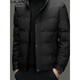 L Lilang's down jacket men's winter stand collar business casual young and middle-aged short lightweight fashionable jacket men's black 2369 3XL