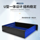 1U2U3u4U5U6U standard server chassis 19-inch industrial control sheet metal chassis supports customized design of openings and customized power amplifier casing 5U500 industrial control chassis + lining + handle (black)