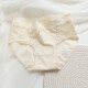 Glambody MAGIC NATURAL LINE性感内裤女士纯棉全棉裆低腰纯欲蕾丝少女生短裤无痕薄款NK1315 奶白色 M（80-100）