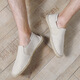 Gebote linen shoes men fisherman shoes men summer breathable old Beijing canvas shoes flat sole shoes custom 188 beige 42