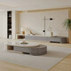 
Dice coffee table TV cabinet light luxury modern cream style living room household small apartment rock table tea table TV cabinet combination telescopic TV cabinet