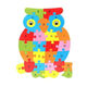 
Saipad's best selling 26 letters fun puzzle animal cartoon punctuation young children's English cognitive enlightenment wooden toys 26 letters animal puzzle [large goldfish]