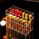 KAMAN lipstick storage box dust-proof Internet celebrity desktop cosmetics box with lid multi-grid lip glaze lipstick rack 18-grid heightening dust-proof