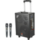 European and American sound outdoor audio karaoke dedicated three-way high-power professional singing live broadcast square dance performance high-quality large volume mobile drawbar Bluetooth portable speaker equipment 10-inch 138B drawbar 400W 2* wireless U-segment metal microphone + gift package