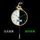 凯琴黄铜夜光电波挂钟客厅家用时尚2025新款挂墙钟自动对时大气简约钟 全铜彩鹿大号9276夜光日历夜光字 35cm 手动调时机芯（保10年）