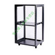 12U Mikrofon KTV18U9U Open 19-Zoll Cun Simple Cabinet Audio HiFi Lagertiefe 600 Schwarz 37U Tiefe 600 Höhe 1695 mit 1 Stütze 4 Räder