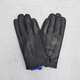 Genuine leather gloves for men and women in autumn and winter velvet thickened warm deerskin gloves for riding and driving motorcycles thin black velvet style (L)