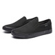 Huili Herrenschuhe Leinwandschuhe Herren Low Top einbeinige Ladungsförderer Frühlings- und Herbst Frauenschuhe Paar lässige Schuhe Lazy Schuhe 903 Black 40