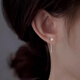 Qi Xiaomi 999 Pure Silver Ruyi Knot Tassel Ear Wire Women 2025 New Earrings Light Luxury Niche Earrings Earrings Women Ruyi Ear Wire Small Pair