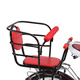 Shanghai Forever Baby Thickened Seat Increases Child Safety Rear Seat Bicycle Electric Vehicle Child Seat Rear Baby Seat Black Red