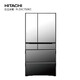Hitachi (HITACHI) 735L multi-door refrigerator imported from Japan, ultra-large capacity flagship machine, vacuum preservation, automatic ice making, sleep preservation, R-ZXC750KC replacement subsidy, flagship machine, vacuum lock, crystal mirror