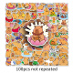 100 Bilder von Kapibala niedliche Handaufkleber Buddhist Capybar Mini kleines Muster Diy Phone Hülle Schaffer Water Cup Tablette Aufkleber handgefertigt selbst klebendes wasserdichte Dekoration 100 Bilder von Capybara-701+1047xh 4-5cm