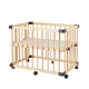 Berceau de faroro en bois massif nouveau-né le lit de bébé mobile multifonctionnel avec lit bb épissage grand lit de première génération Small + coton matelas en coton