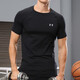 Under Armor (UNDERARMOR) short-sleeved T-shirt for men 25 spring new sportswear running fitness training bottoming shirt elastic breathable round neck T-shirt [elastic quick-drying] [Tech fabric] main recommendation L (175/96A)