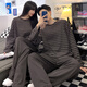 
Chuangjingyi chooses home clothes pure cotton couple pajamas in spring and autumn new long-sleeved cotton casual striped home clothes two-piece set #XF-15567 Women's M[75-100]Jin[Jin equals 0.5 kg]
