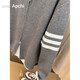 Rogosky Hong Kong trendy men's stand-up collar casual knitted cardigan autumn and winter new loose versatile wool zipper long-sleeved jacket Black L Recommended 100-125 Jin [Jin equals 0.5 kg]
